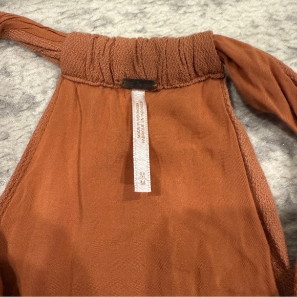 Free People Burnt Orange Drapey Dreams Tank Top - Picture 6 of 10